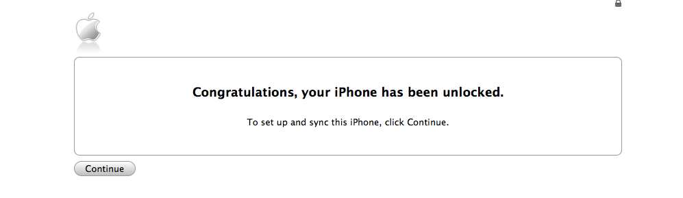 iPhone unlocked